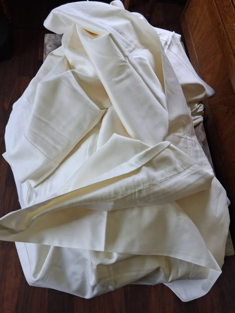Boll & Branch Signature Hemmed Cream KING Organic Cotton Duvet Cover & Shams Set